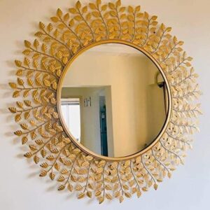Metal Framed Mirror 32"