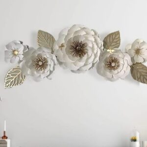 White Golden wall art