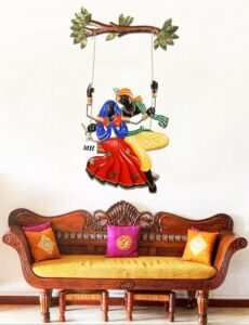 Radha Krishna on swing