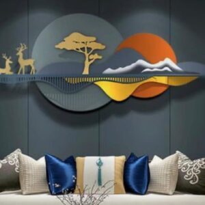 Wall decor, metal abstract, land scape wall art