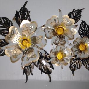 Flower wall art, wall mural, wall art effect