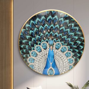 crystal rounded wall art